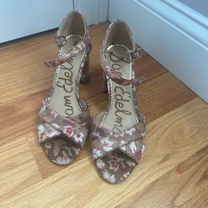 Sam Edelman Floral Heels